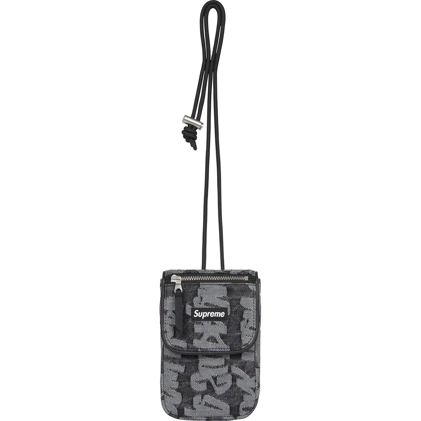 Fat Tip Jacquard Denim Neck Pouch view 11